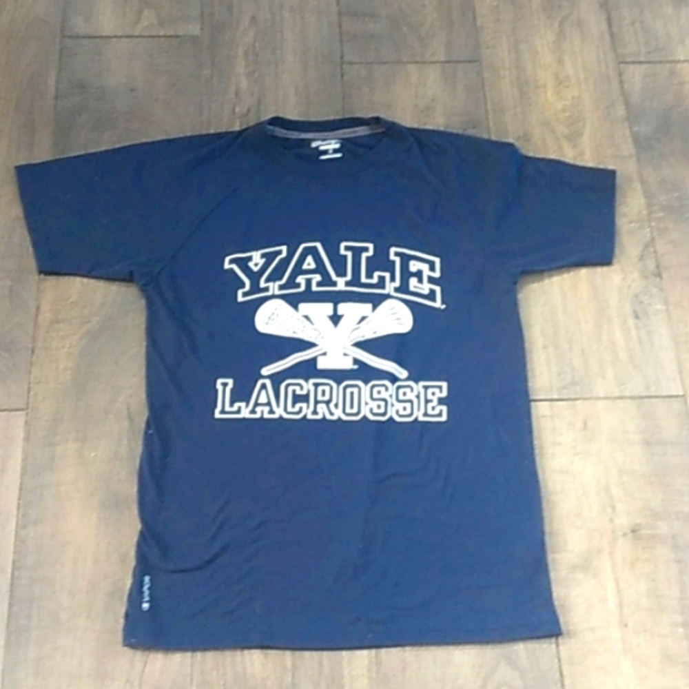 VTG Y2K CHAMPION YALE LACROSS VAPOR TEE MENS S